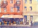 Nr. i album: 118<br>
Motiv: Café Copacabana, Stockholm<br>
Årstal: 2016<br>
Str.: 23x30,5 cm.<br>
Materiale: Akvarel, 300 g