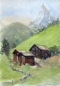 Nr. i album: 155<br>
Motiv: Matterhorn<br>
Årstal: 2019<br>
Str.: 30,5x42,5 cm.<br>
Materiale: Akvarel, 350 g